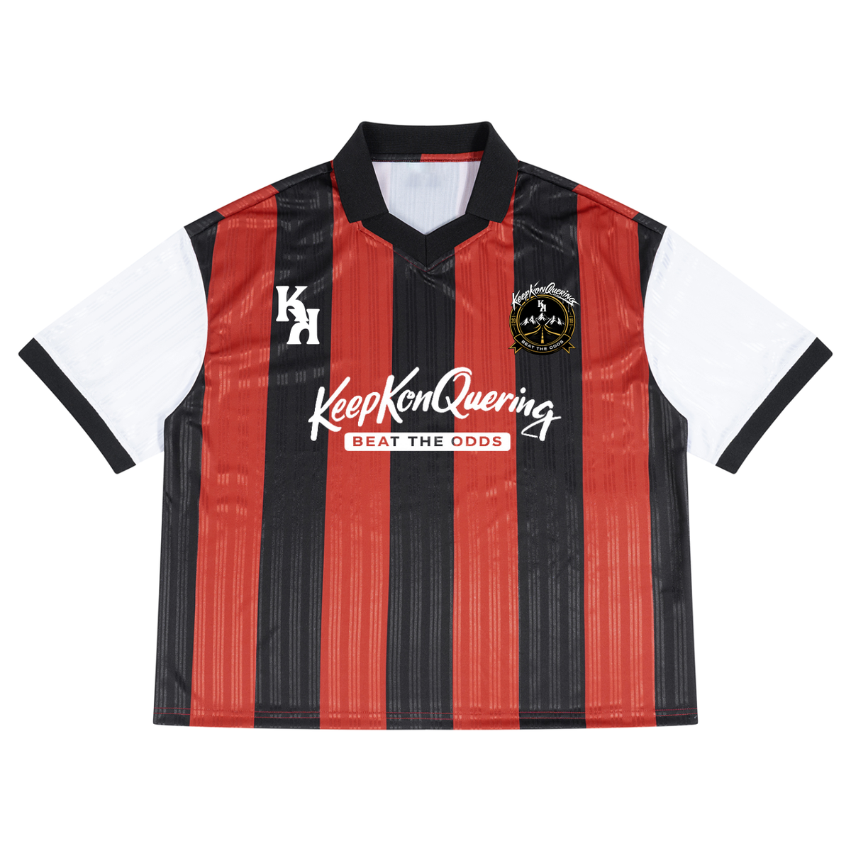 Unisex Boxy Striped KeepKonQuering Soccer Jersey