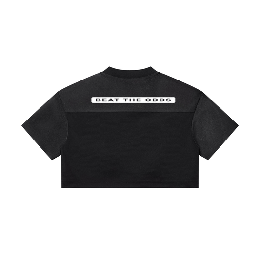 Women’s KeepKonQuering/Slogan Cropped V-Neck Jersey