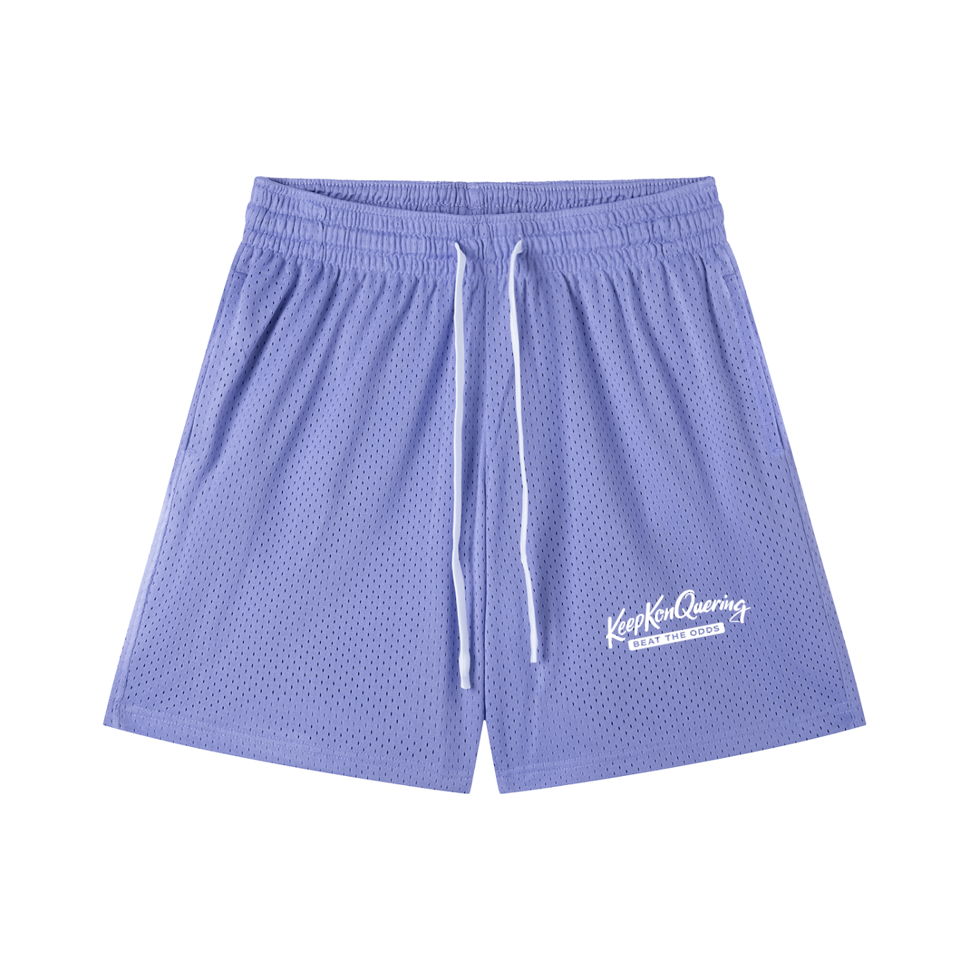KeepKonQuering/Slogan Mesh Shorts