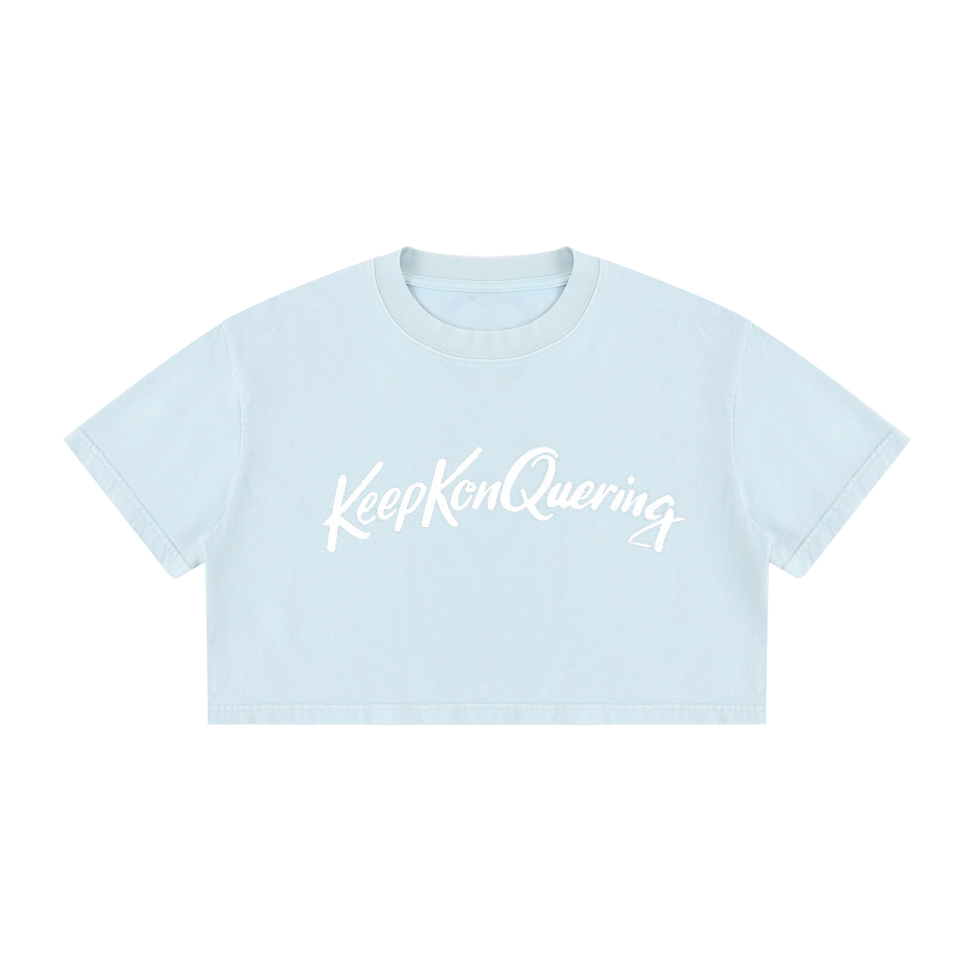 KeepKonQuering Women's Cotton Crop Tee