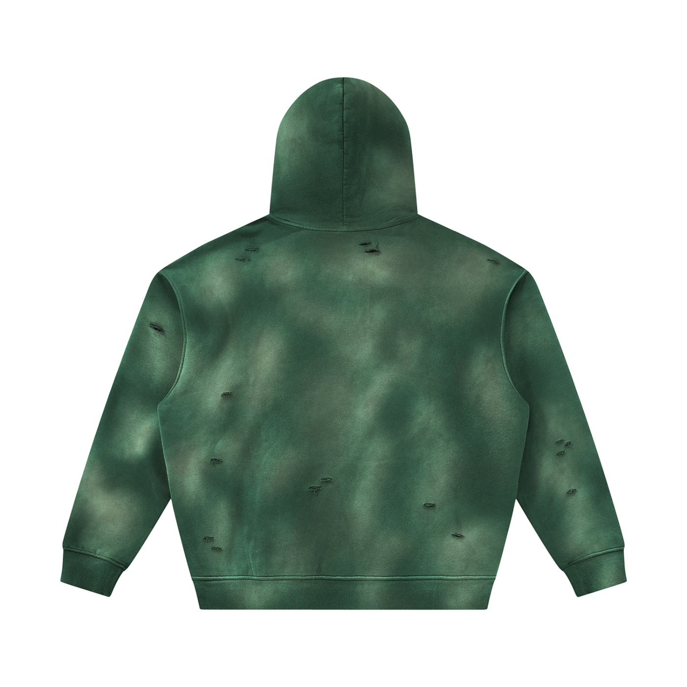 Unisex Sunfade KeepKonQuering Frayed Fleece Hoodie
