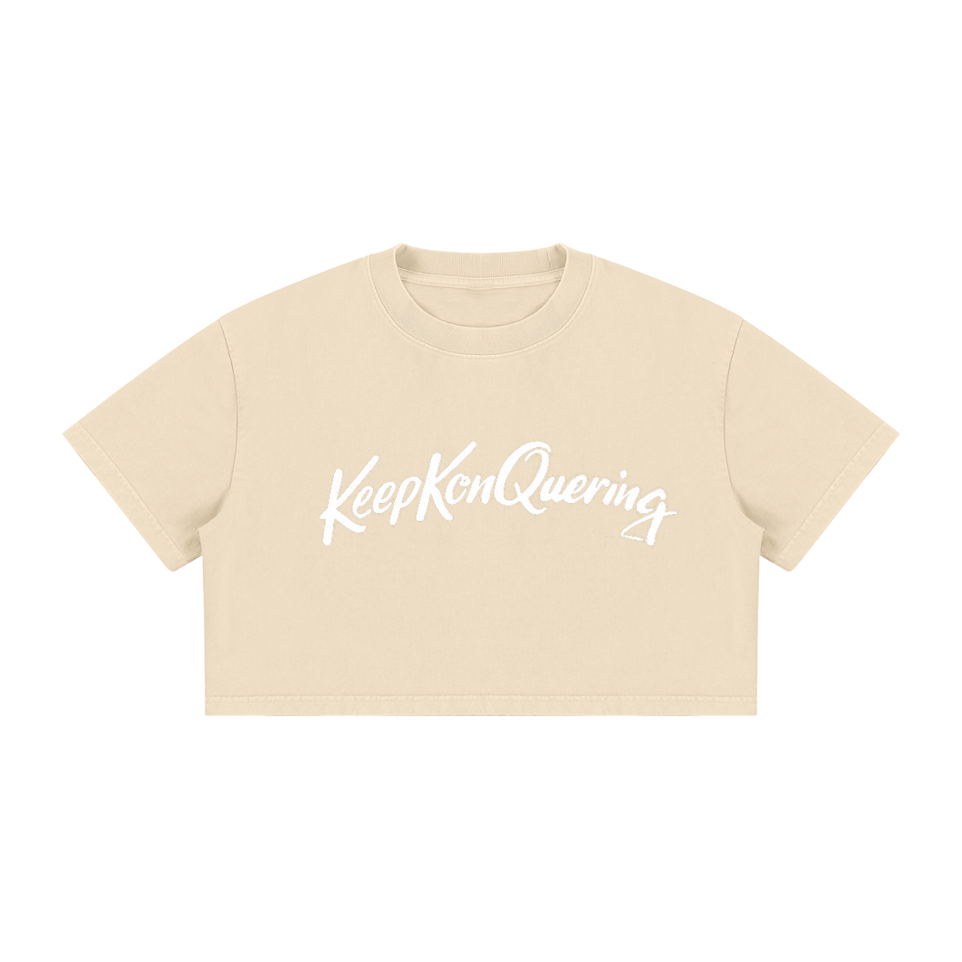 KeepKonQuering Women's Cotton Crop Tee
