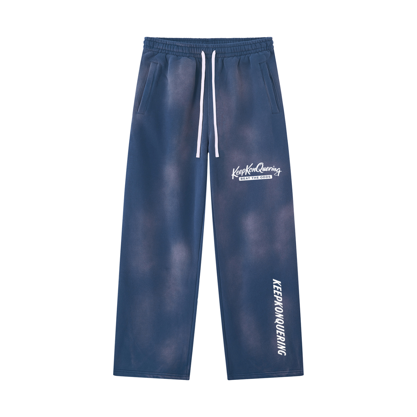 Unisex Sunfade KeepKonQuering Wide Leg Fleece Sweatpants