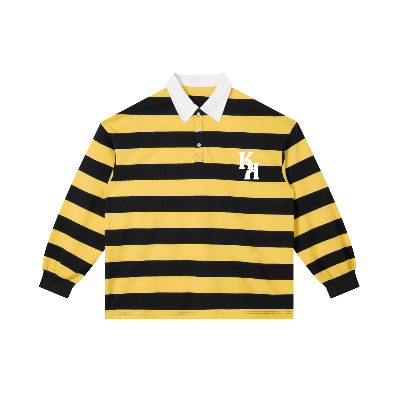 Color Block Stripe Polo Shirt