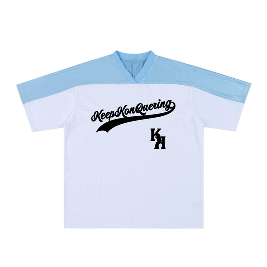 KeepKonQuering Oversized Mesh  V-Neck Jersey