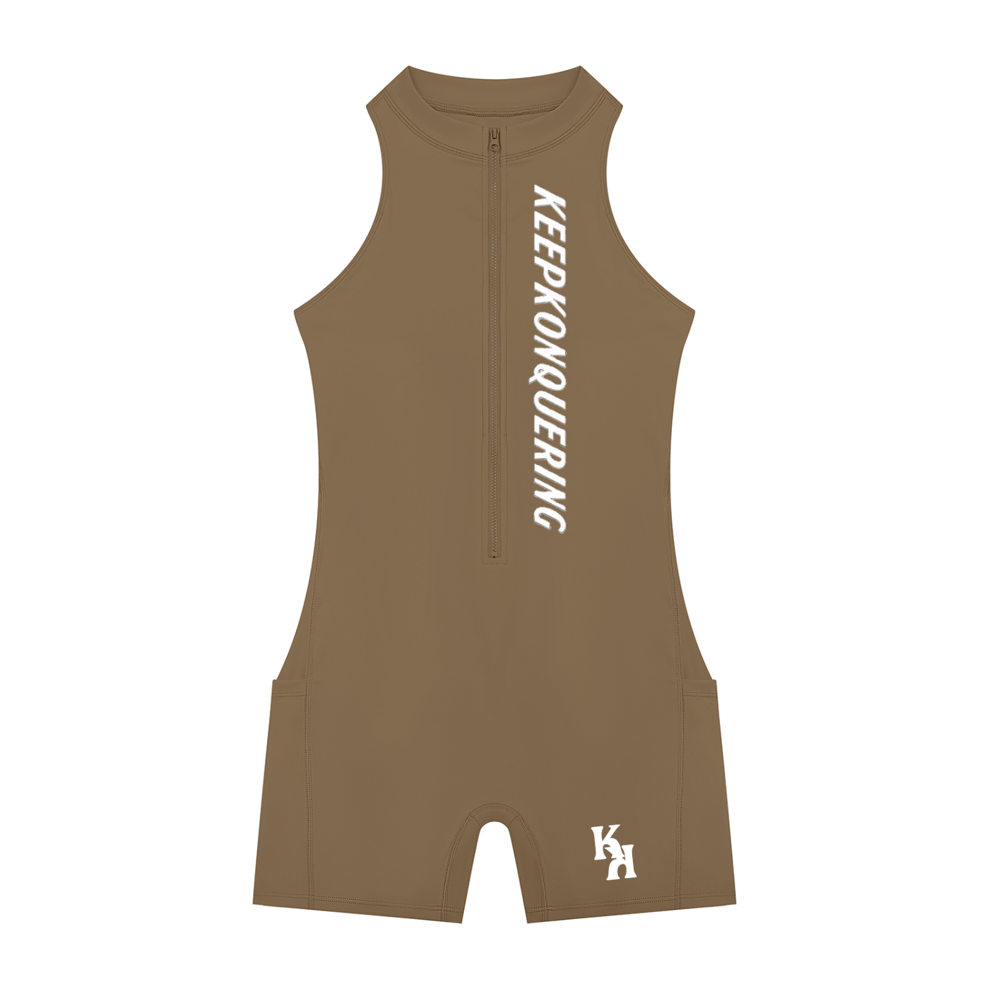 Women’s KeepKonQuering Quarter-Zip Yoga Romper