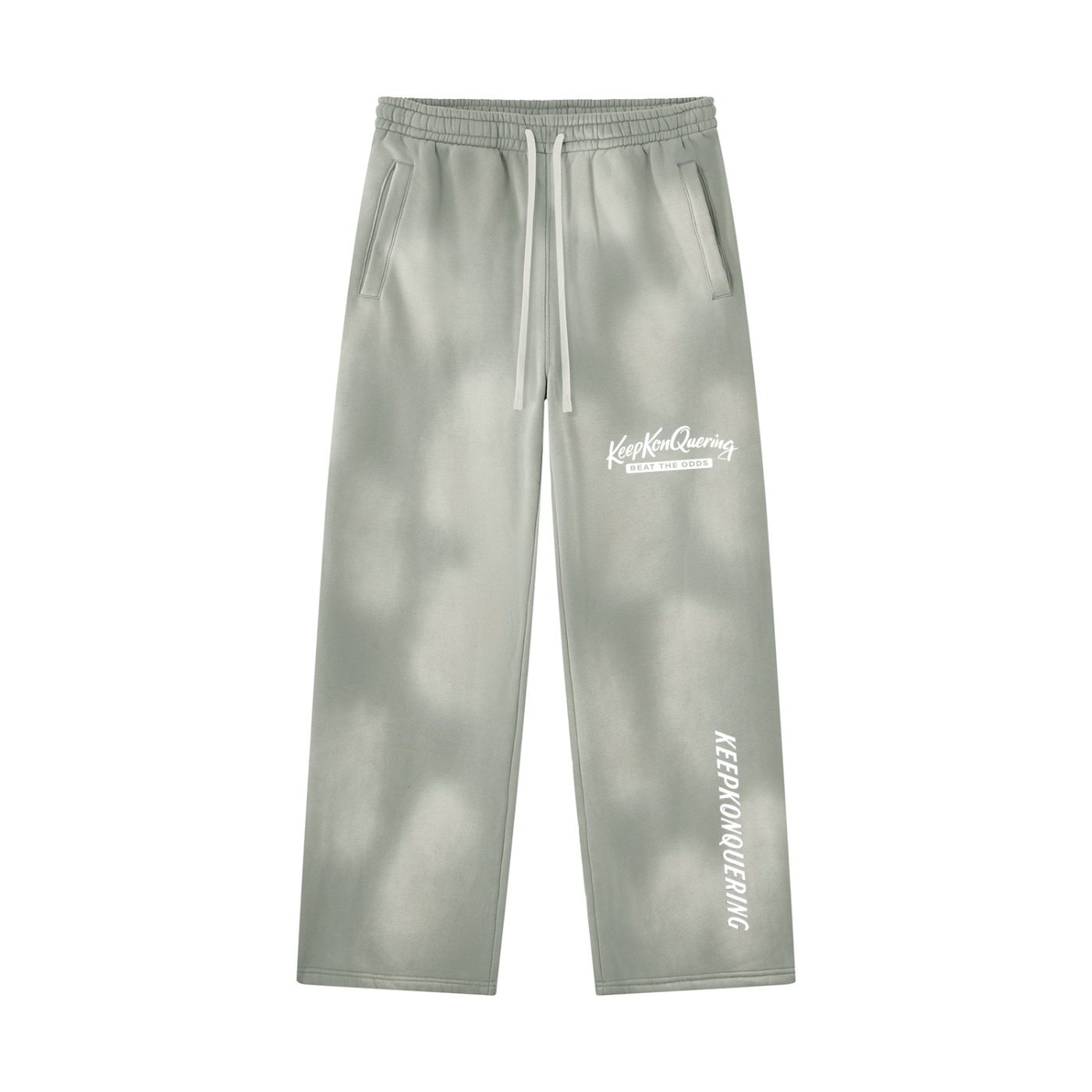 Unisex Sunfade KeepKonQuering Wide Leg Fleece Sweatpants