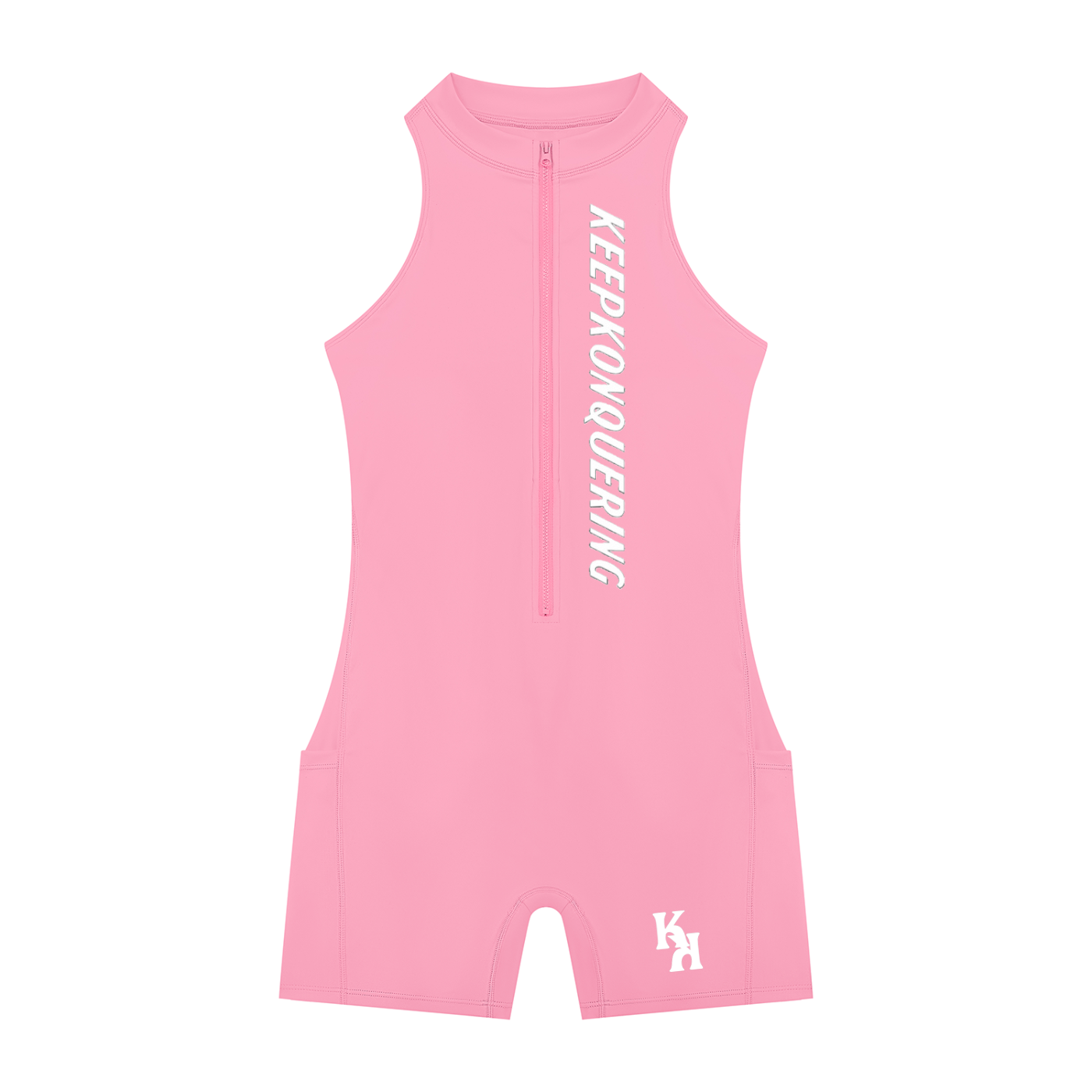 Women’s KeepKonQuering Quarter-Zip Yoga Romper