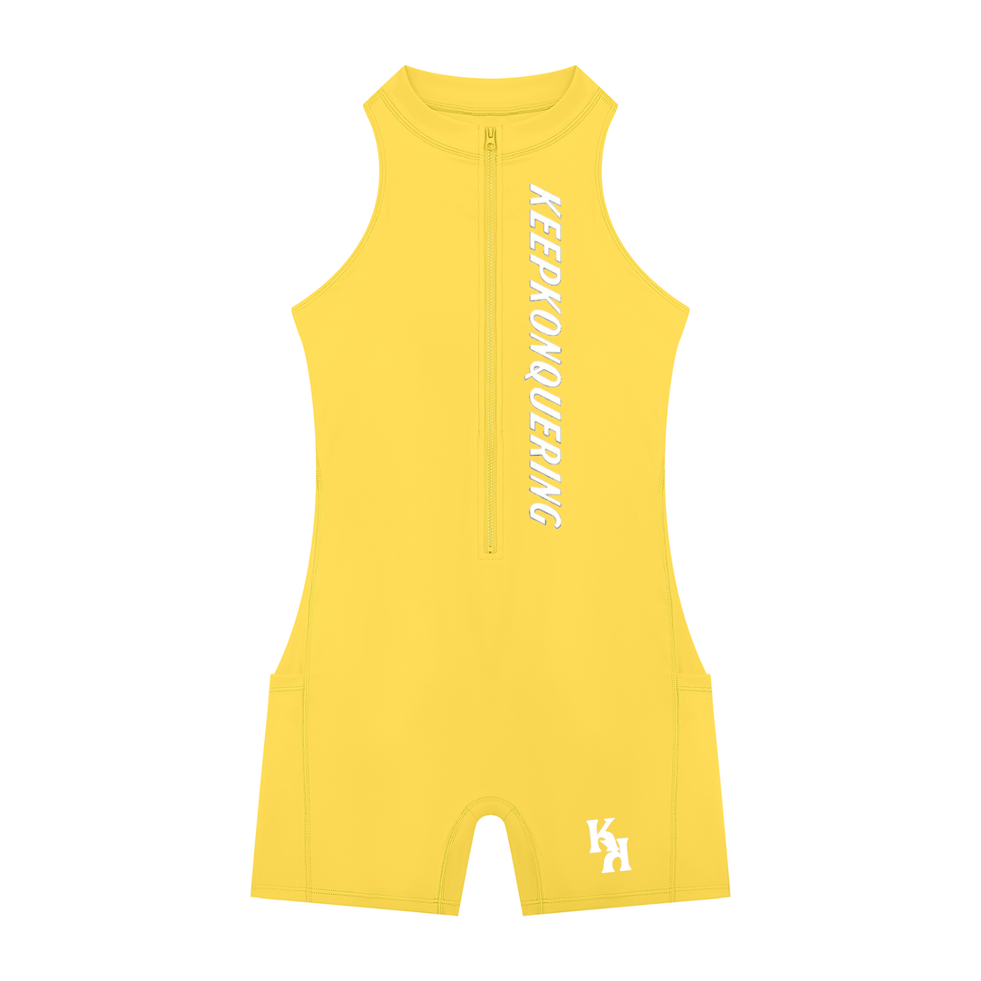 Women’s KeepKonQuering Quarter-Zip Yoga Romper
