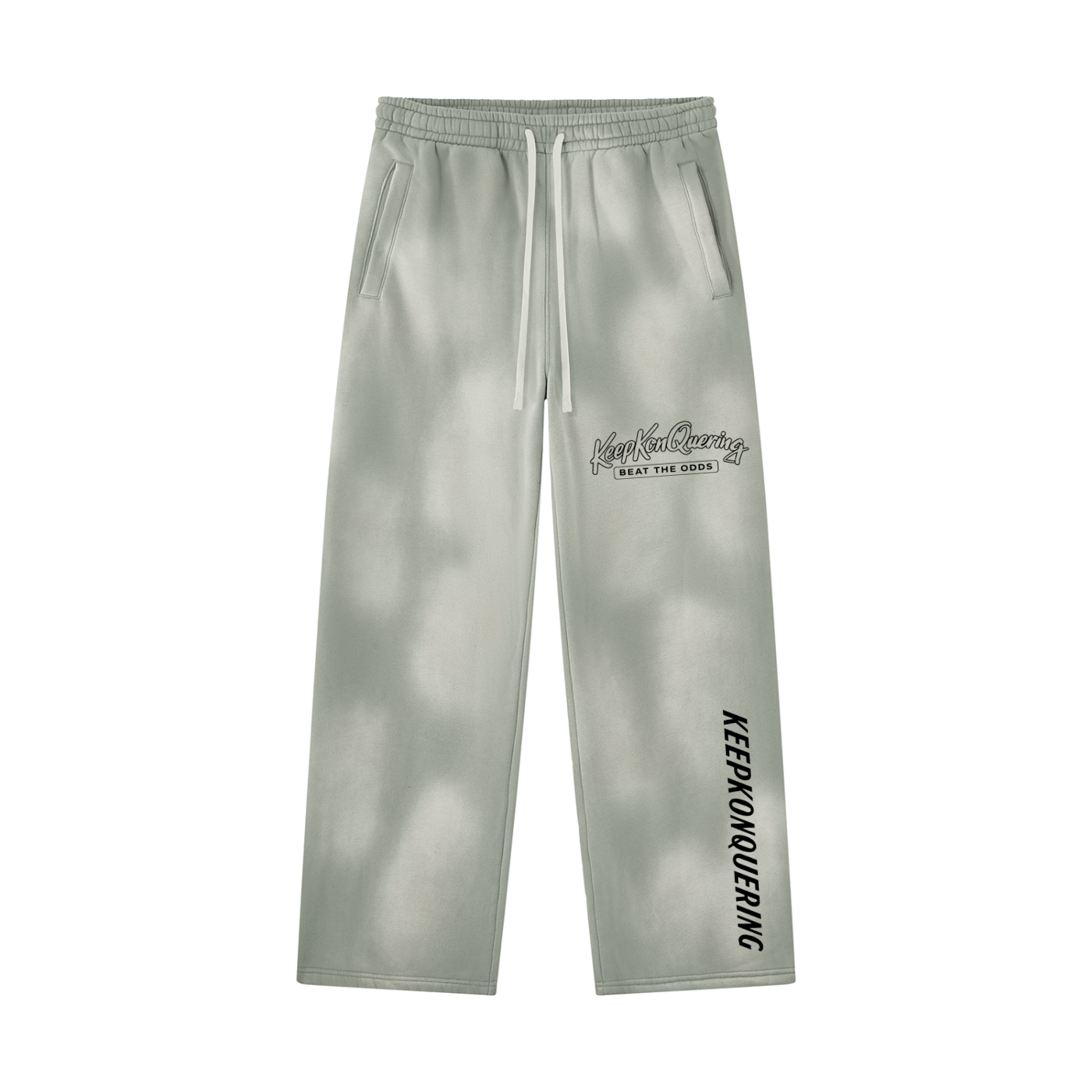 Unisex Sunfade KeepKonQuering Wide Leg Fleece Sweatpants