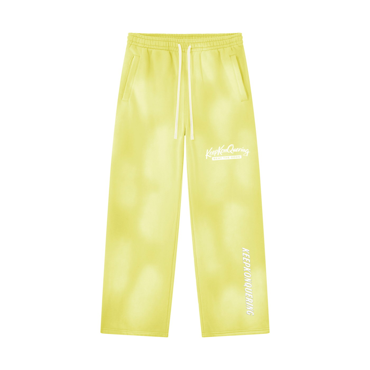 Unisex Sunfade KeepKonQuering Wide Leg Fleece Sweatpants
