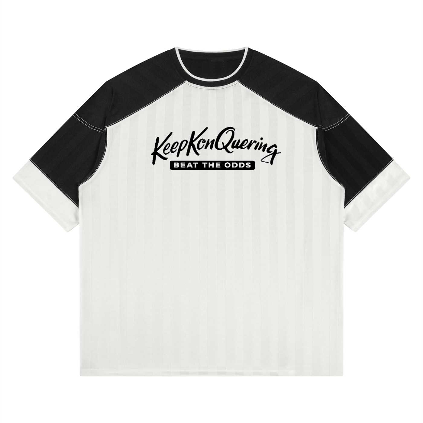 Unisex KeepKonQuering Striped Raglan Jersey