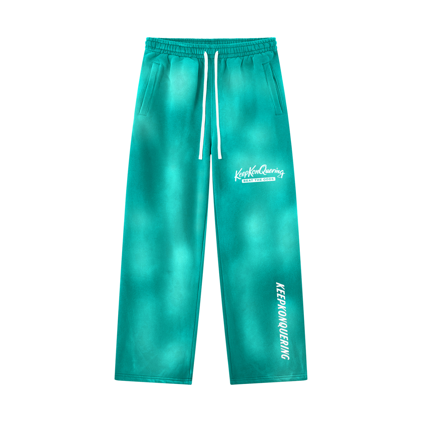 Unisex Sunfade KeepKonQuering Wide Leg Fleece Sweatpants