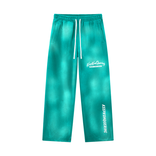 Unisex Sunfade KeepKonQuering Wide Leg Fleece Sweatpants