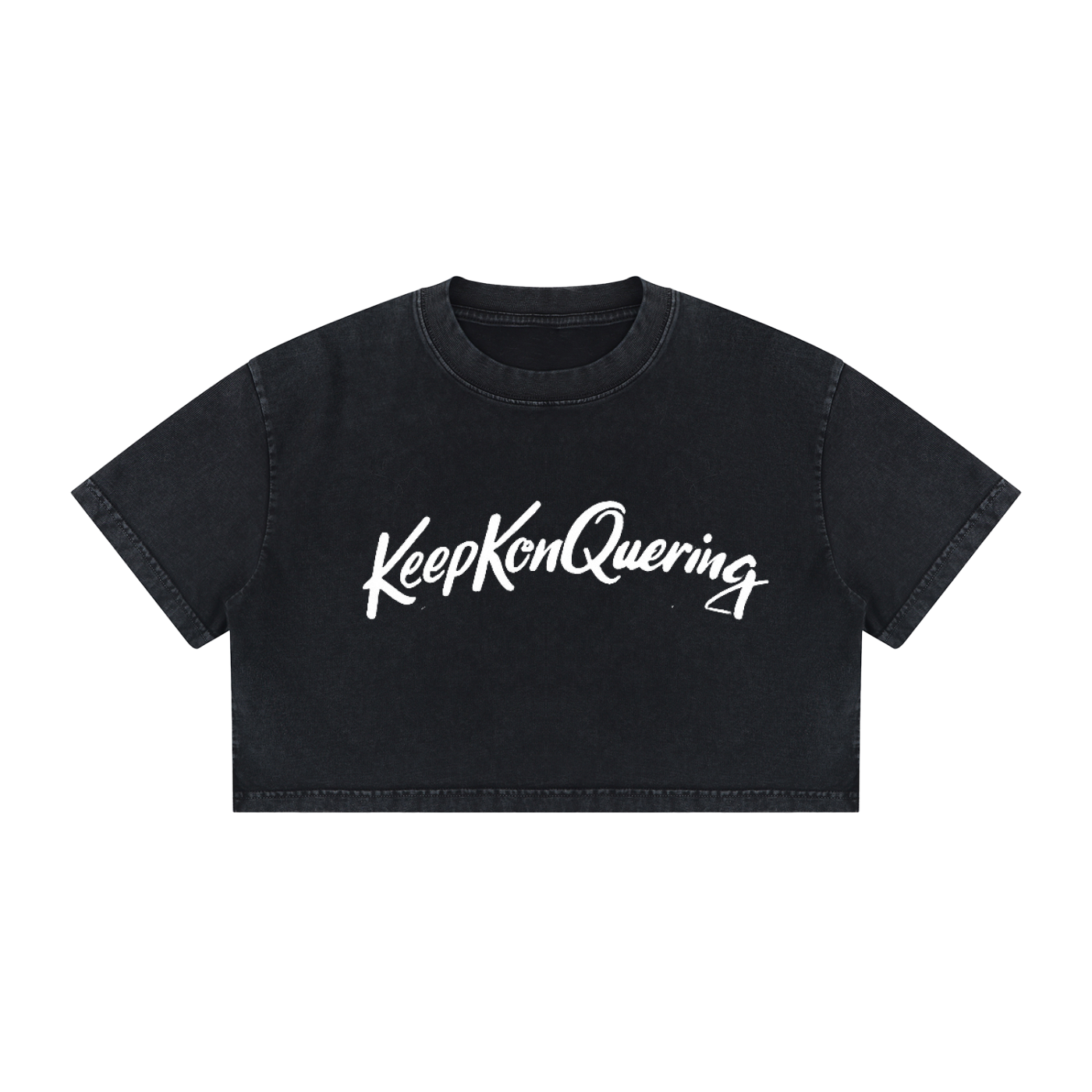 KeepKonQuering Women's Cotton Crop Tee