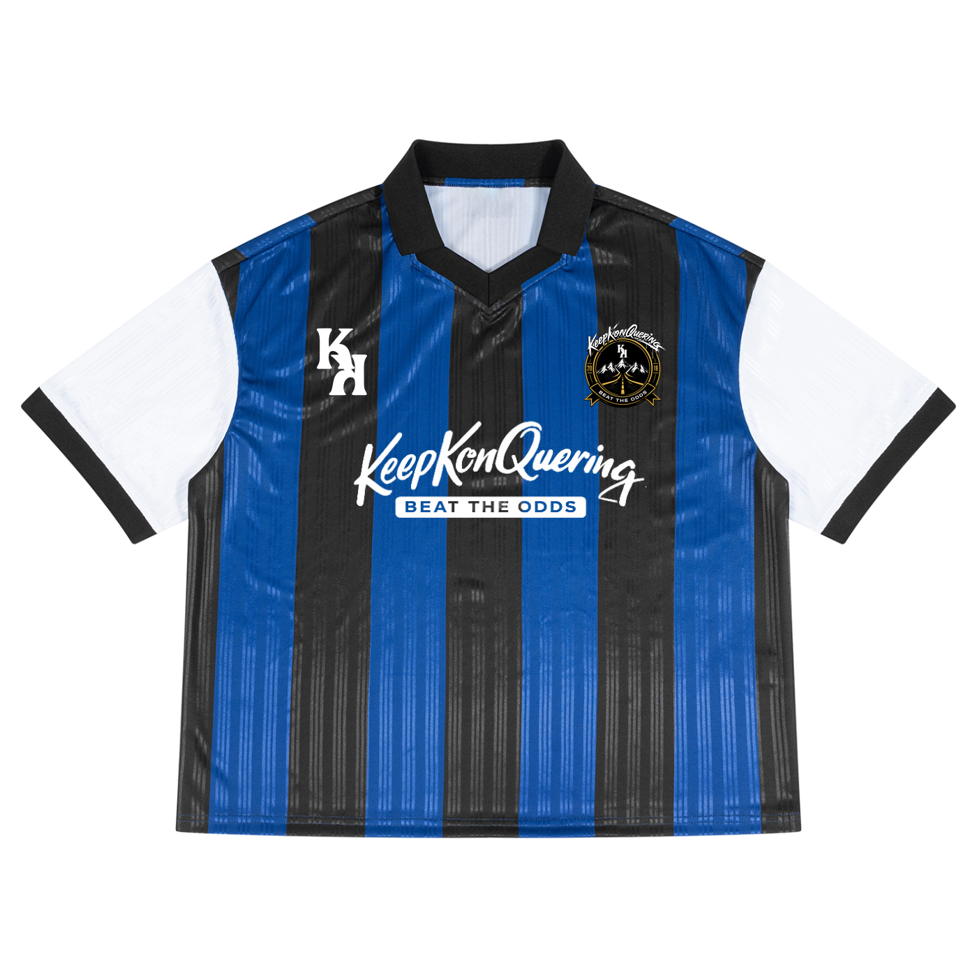 Unisex Boxy Striped KeepKonQuering Soccer Jersey