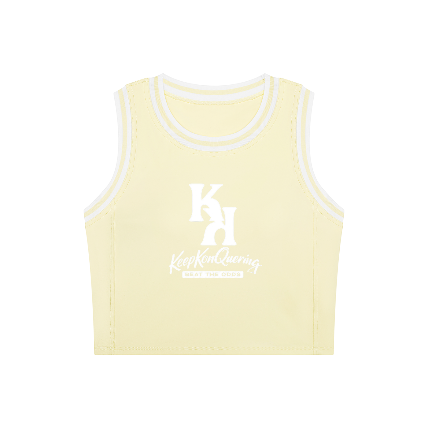 Women's Color Block Yoga KeepKonQuering/Slogan/K's  Tank Top