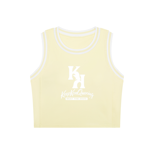 Women's Color Block Yoga KeepKonQuering/Slogan/K's  Tank Top