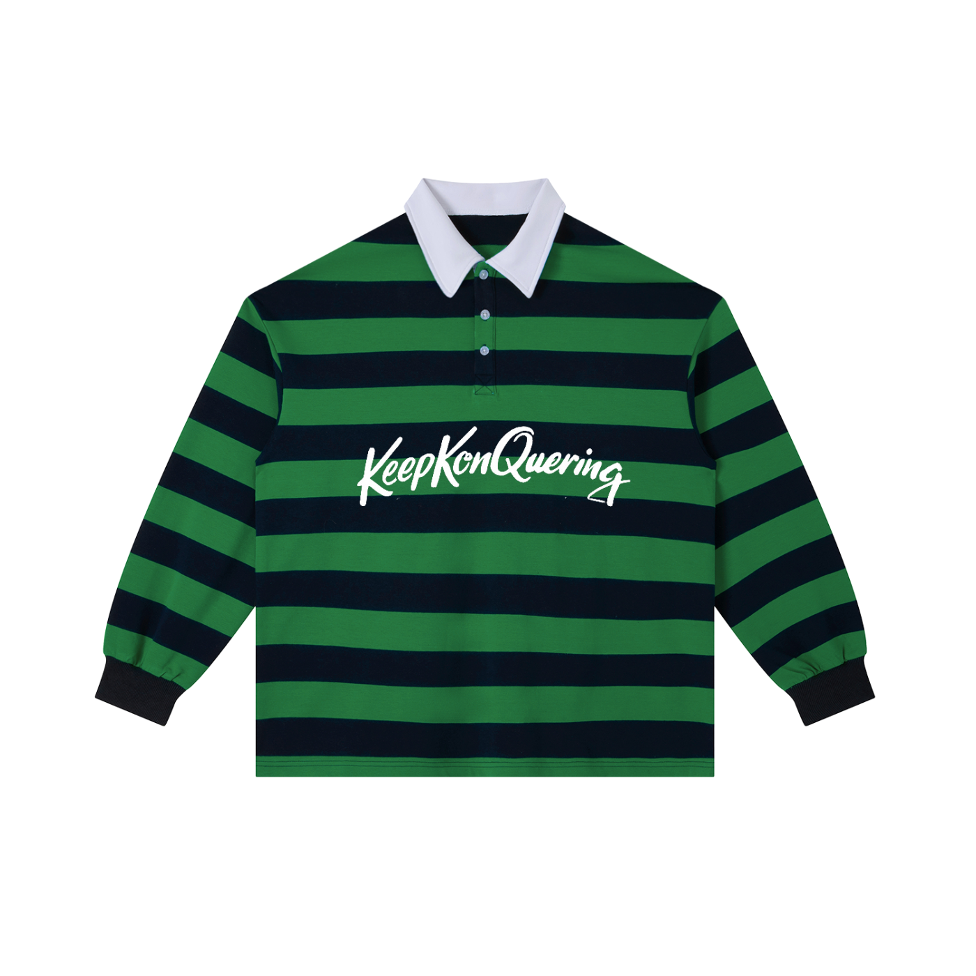 Color Block Stripe Polo Shirt