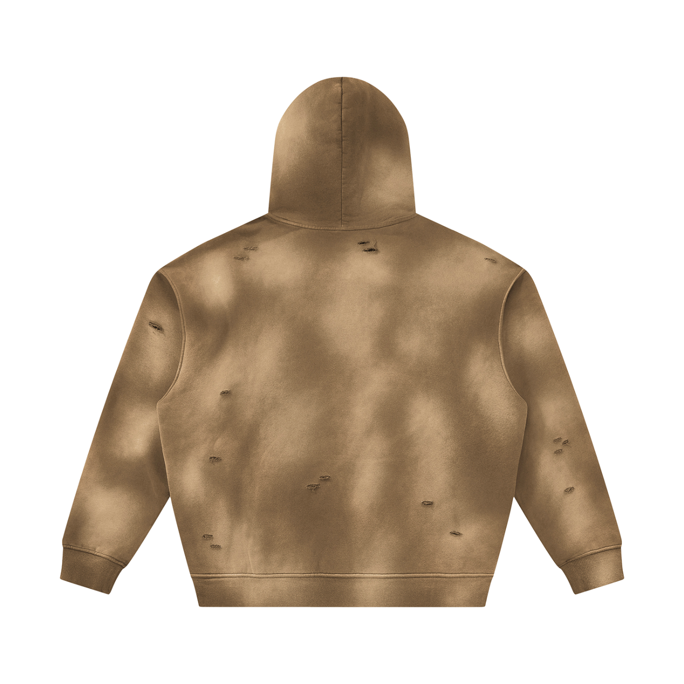 Unisex Sunfade KeepKonQuering Frayed Fleece Hoodie