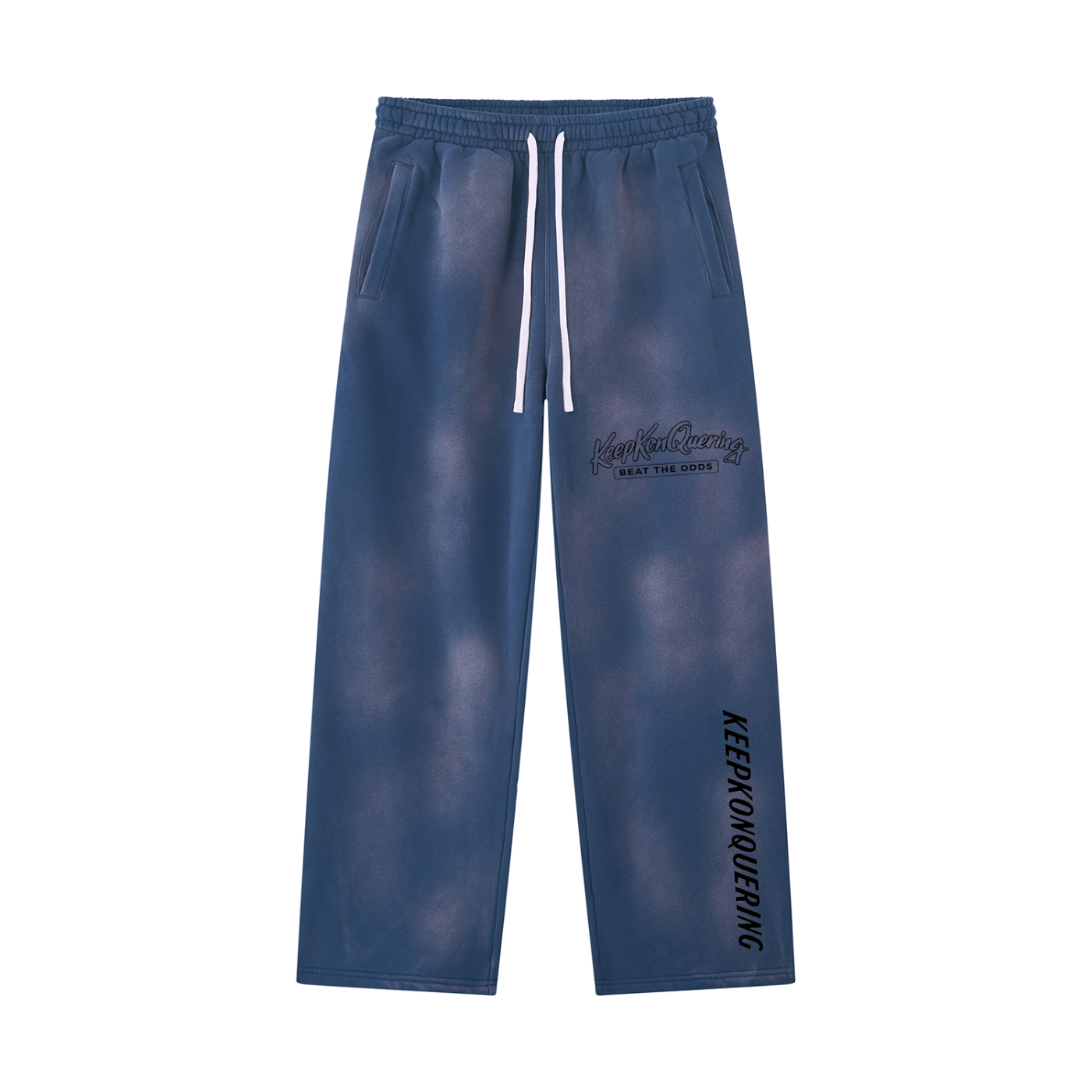 Unisex Sunfade KeepKonQuering Wide Leg Fleece Sweatpants
