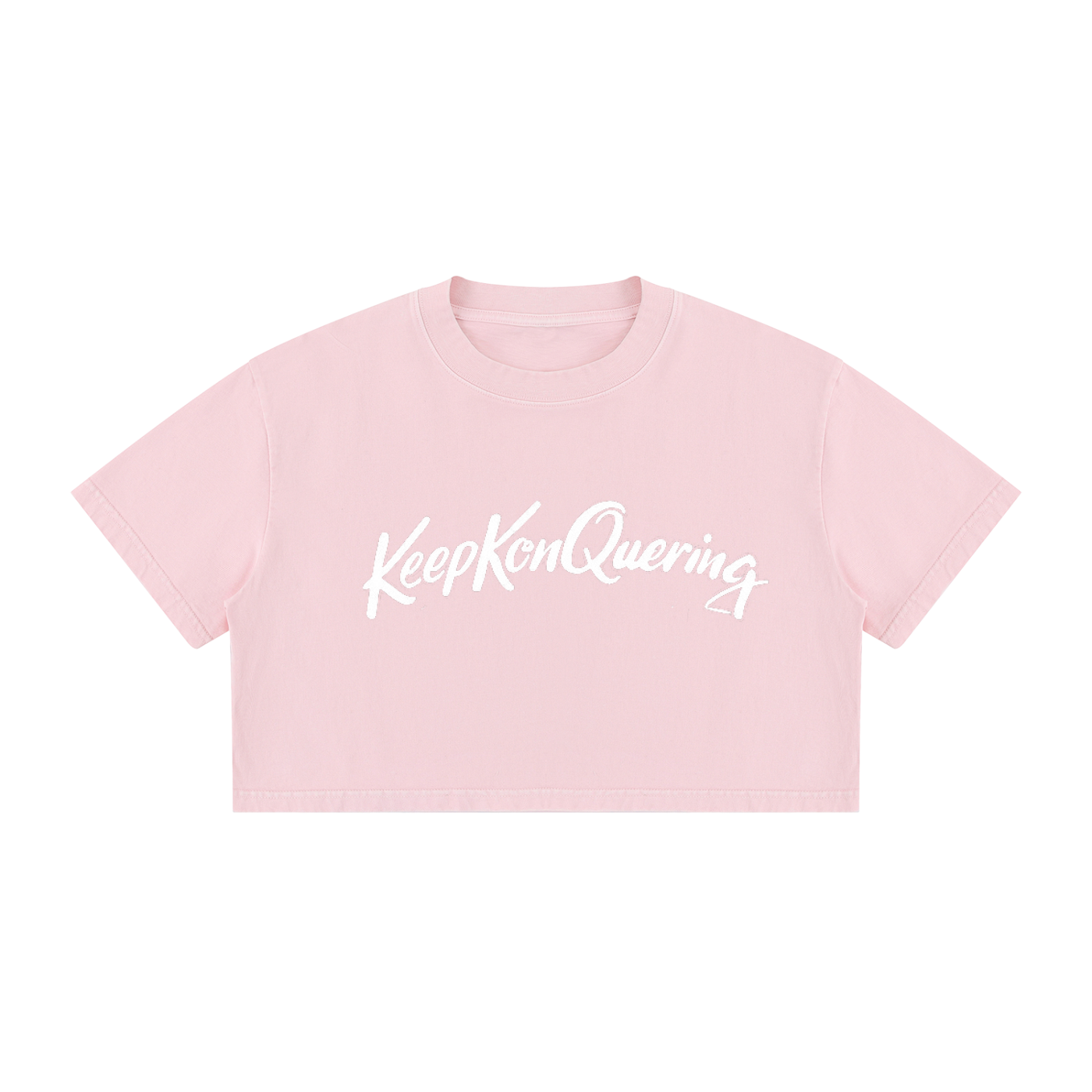 KeepKonQuering Women's Cotton Crop Tee