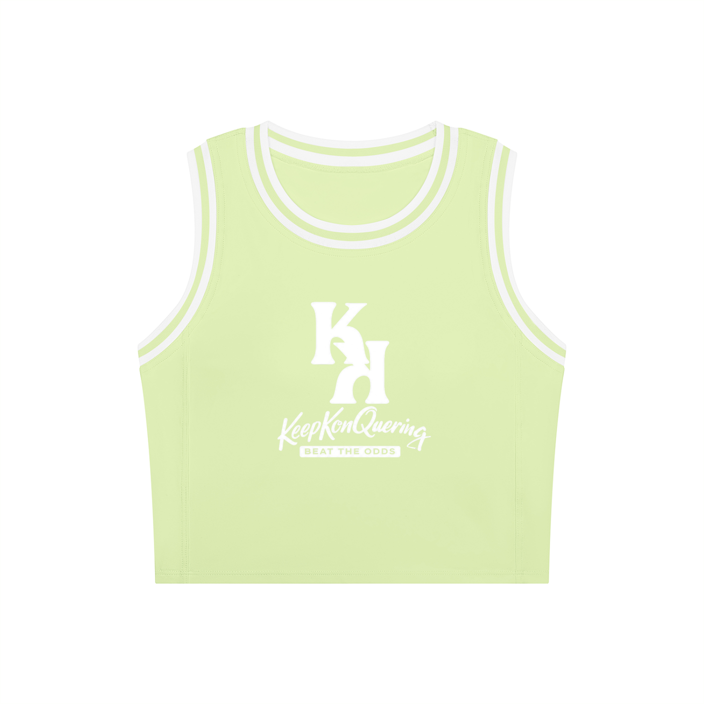 Women's Color Block Yoga KeepKonQuering/Slogan/K's  Tank Top