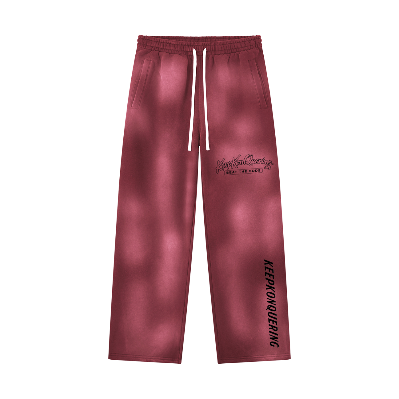 Unisex Sunfade KeepKonQuering Wide Leg Fleece Sweatpants