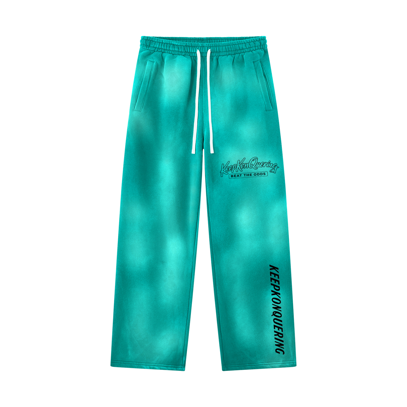 Unisex Sunfade KeepKonQuering Wide Leg Fleece Sweatpants