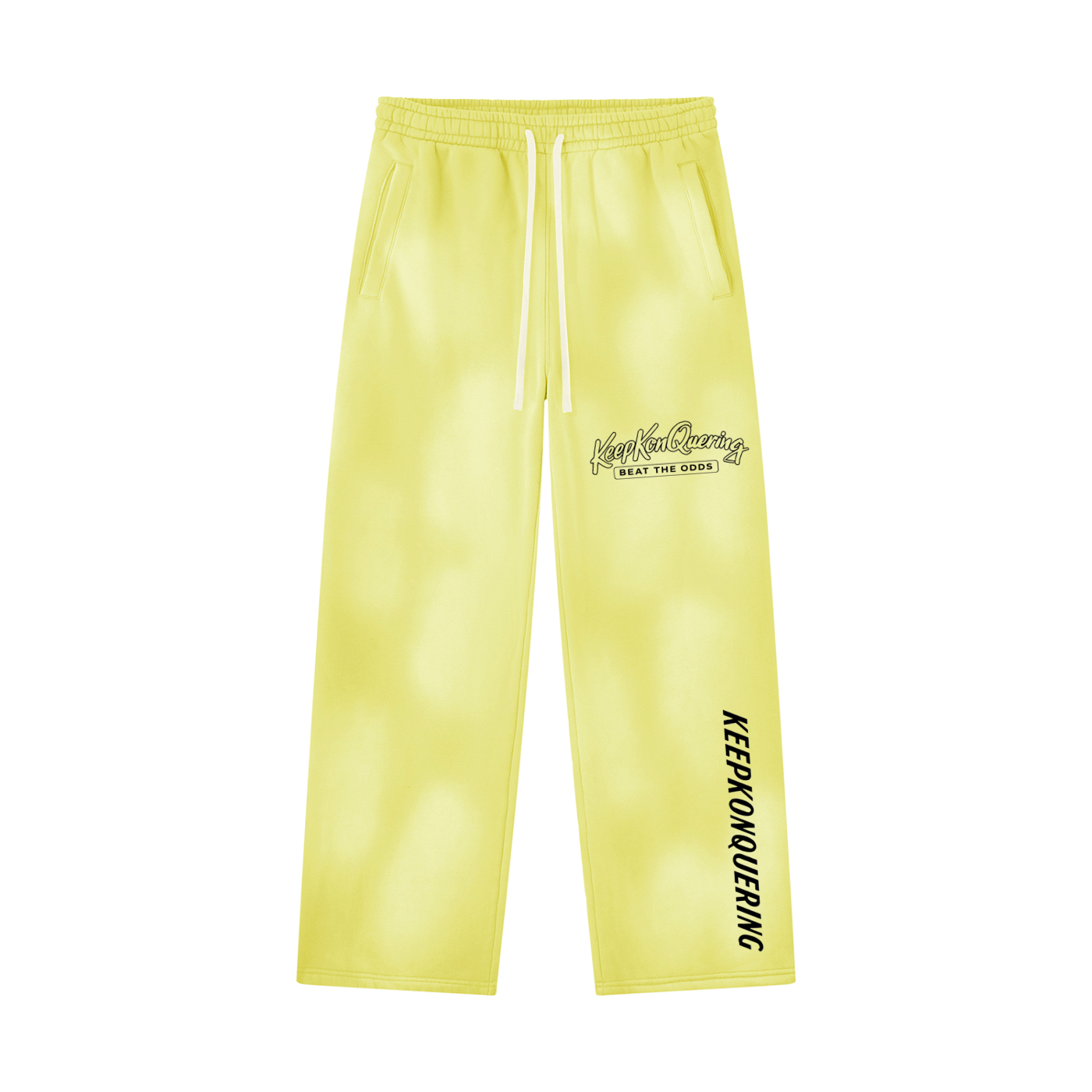 Unisex Sunfade KeepKonQuering Wide Leg Fleece Sweatpants