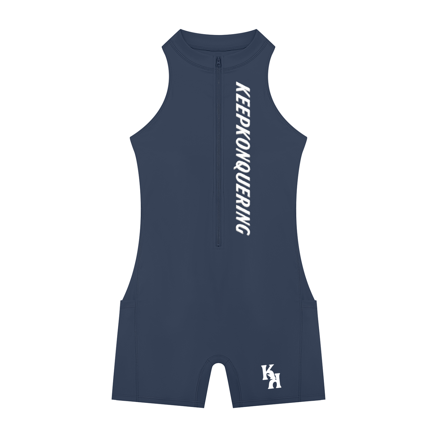 Women’s KeepKonQuering Quarter-Zip Yoga Romper