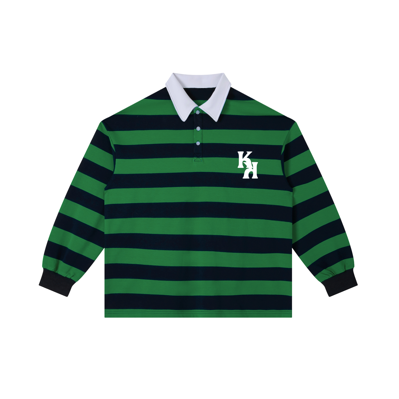Color Block Stripe Polo Shirt