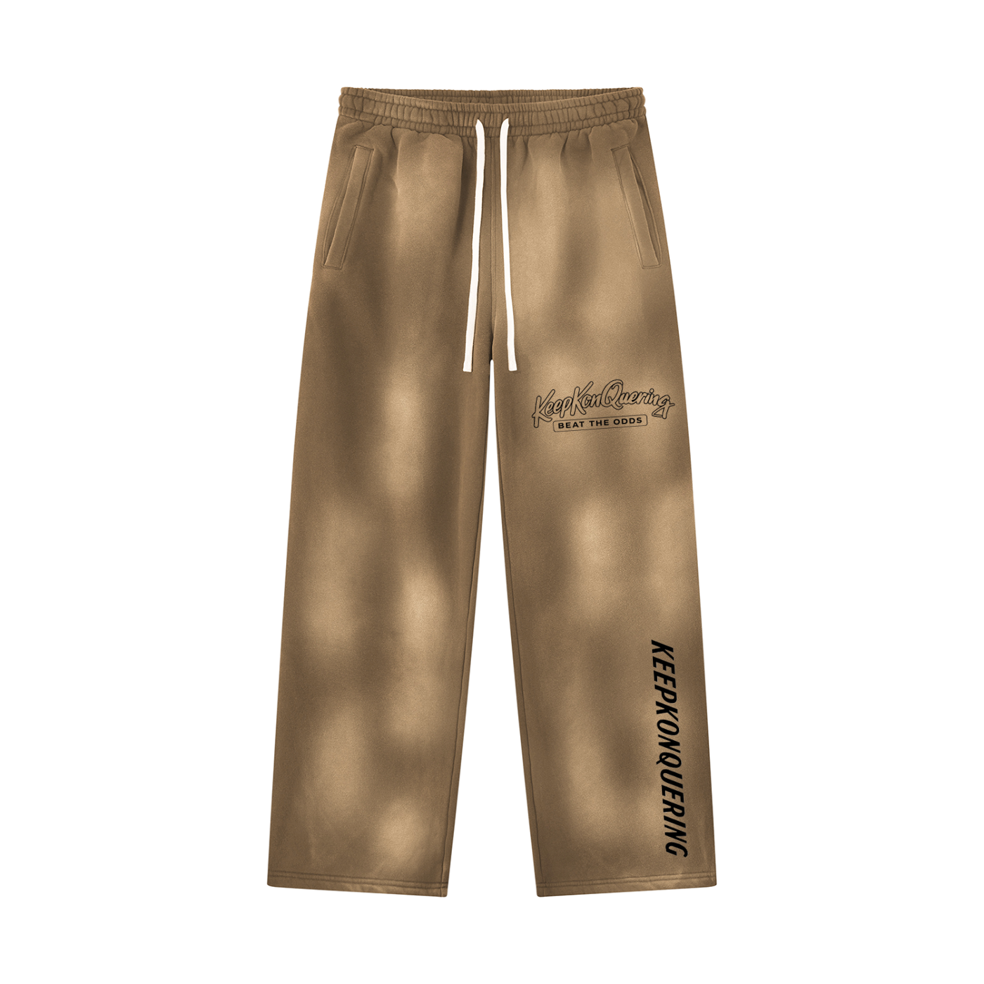 Unisex Sunfade KeepKonQuering Wide Leg Fleece Sweatpants