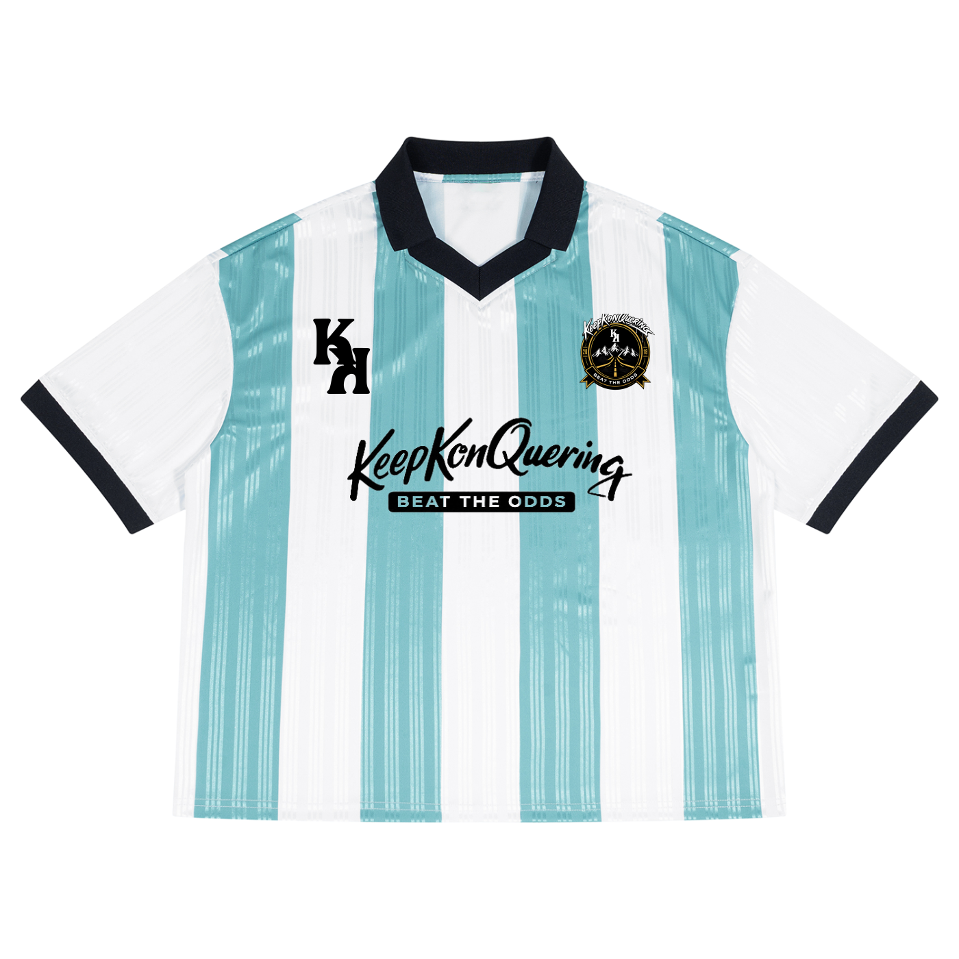 Unisex Boxy Striped KeepKonQuering Soccer Jersey