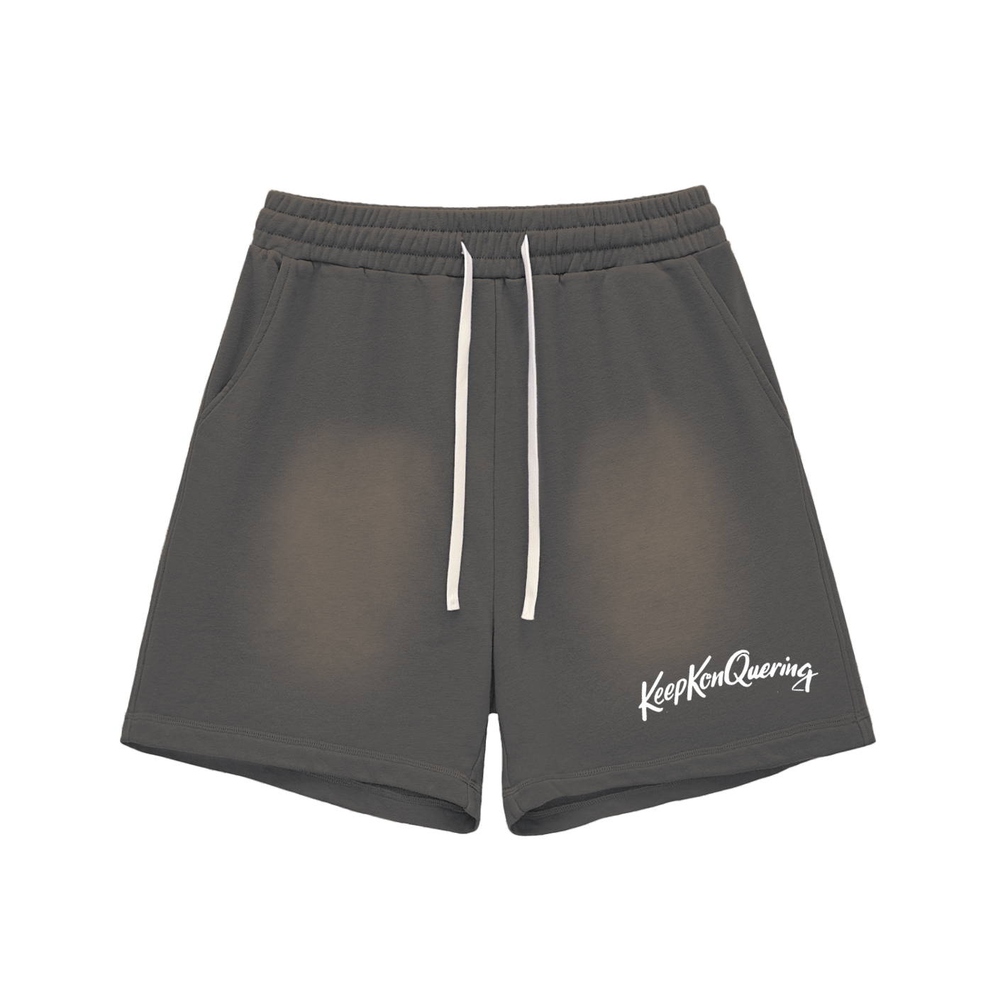 Sun Fade Raw Edge Cotton Shorts