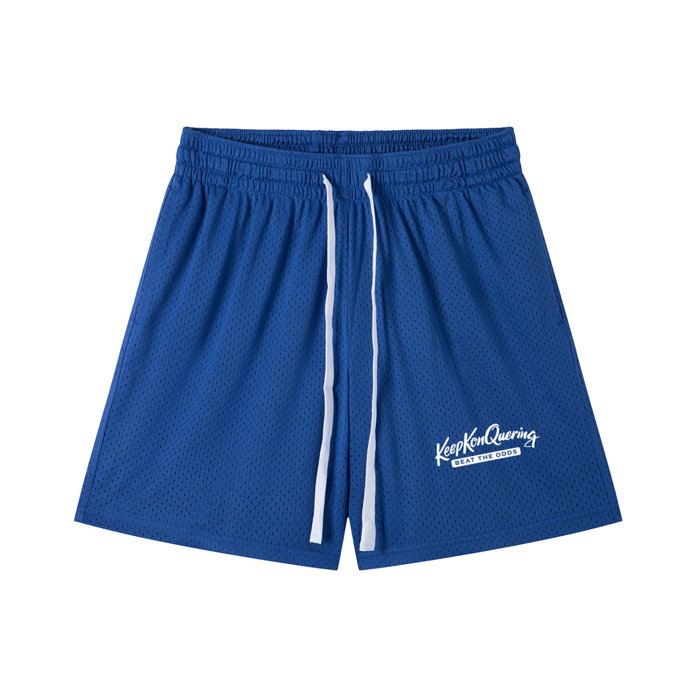 KeepKonQuering/Slogan Mesh Shorts