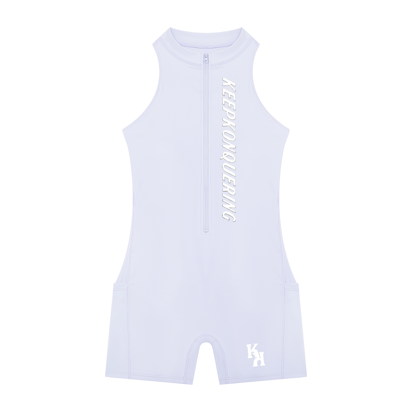Women’s KeepKonQuering Quarter-Zip Yoga Romper