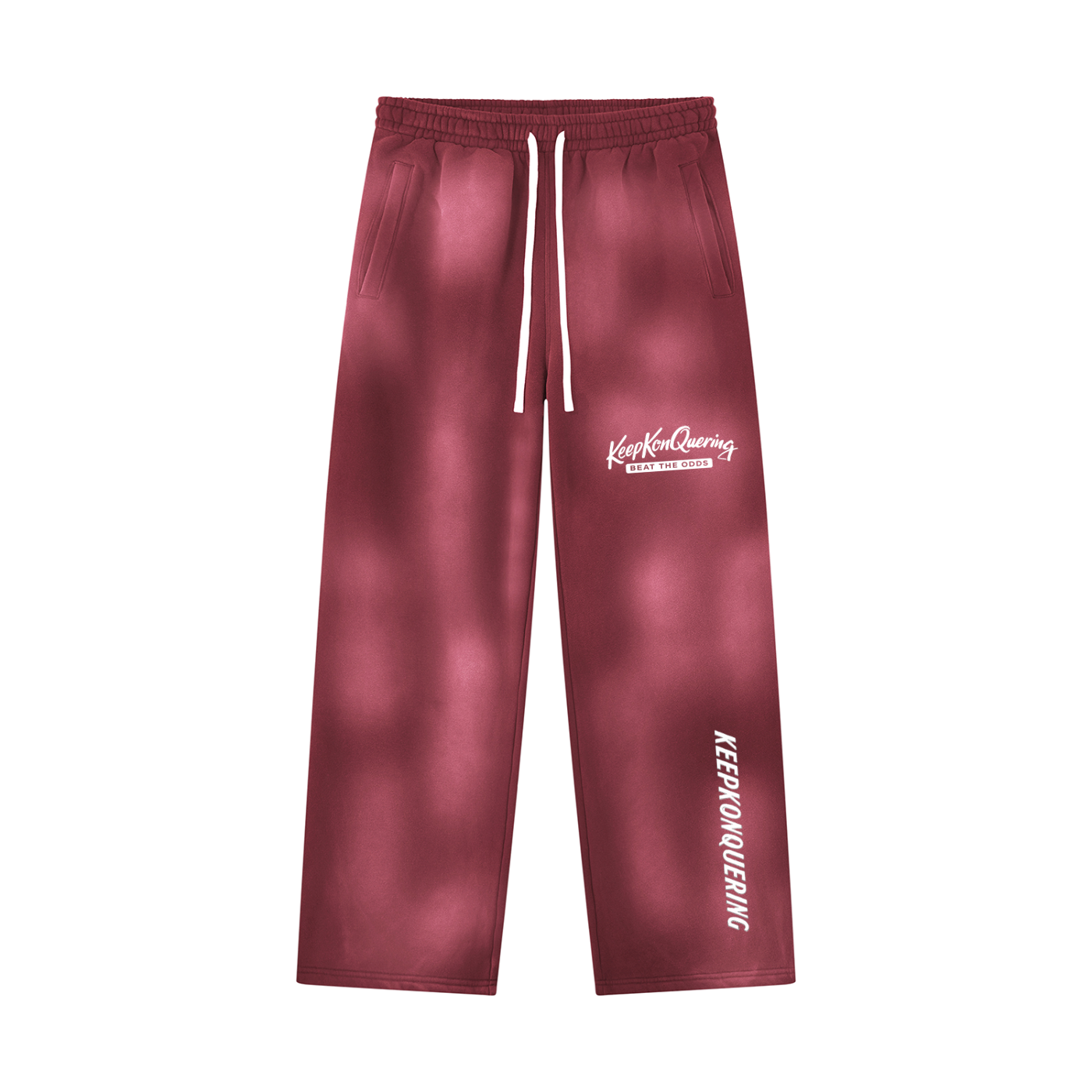 Unisex Sunfade KeepKonQuering Wide Leg Fleece Sweatpants
